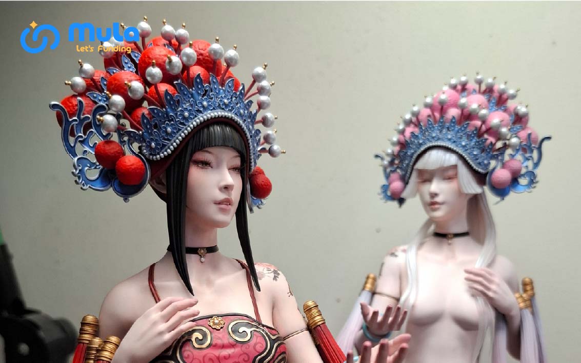 開箱｜PKKing工作室《蝶冠花旦》GK樹酯模型套件